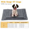 Dog Bed Mat Comfortable Fleece Pet Dog Crate Carpet Reversible Pad Joint Relief L Size