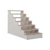 Short-legged Dog Climbing Stairs - Natural Wood Color