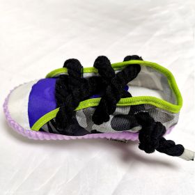 Pet Dog Toy Sound Relief Artifact (Option: Black Rope Purple)