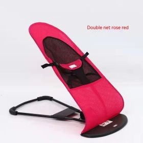 New Portable Dog Rocking Chair Pet Products (Option: Double Mesh Rose Red-Boxed)