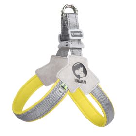 New Dog Breast Strap Saddle Pet Harness Breathable Reflective Dog Suspenders Pet Hand Holding Rope Wholesale (Option: Yellow-M)