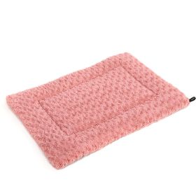 Pet Pad Dual-use Dog Mattress Four Seasons Easy To Clean Oxford Cloth Mat Dog Cage Mat (Option: Light Pink-S)