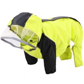 Pet All-inclusive Waterproof Dog Poncho (Option: Green-L)