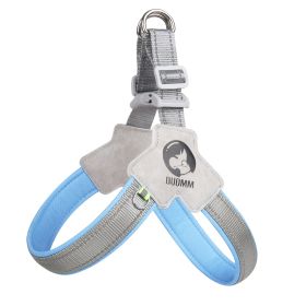 New Dog Breast Strap Saddle Pet Harness Breathable Reflective Dog Suspenders Pet Hand Holding Rope Wholesale (Option: Blue-M)