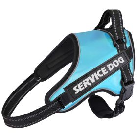 Large And Medium-sized Dog Traction Rope Vest (Option: Blue-L)