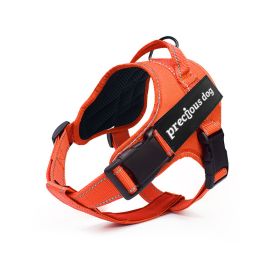 Medium Sized Large Dog Pet Chest Strap (Option: Orange-L)