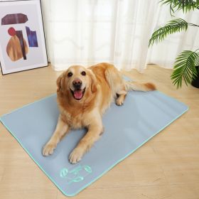 Pet Dog Sleeping Water-proof Mattress Summer Mat (Option: Sea Salt Blue-XL)