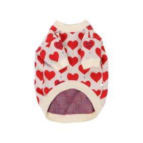 Schnauzer Small Dog Cat Knitted Sweater (Option: Red Heart-M)