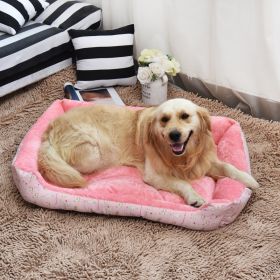 Doghouse Cathouse Supplies Big And Small Dogs Pet Bed Dog Bed (Option: Pink-M)