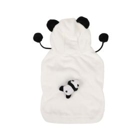 Flannel Warm Sweater Coat Jarre Aero Bull Corgi And Shiba Inu Pet (Option: White Panda Doll-XL)