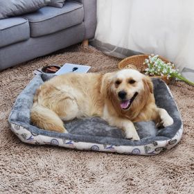 Doghouse Cathouse Supplies Big And Small Dogs Pet Bed Dog Bed (Option: Gray-M)